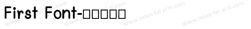 First Font字体转换